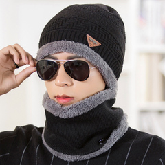 户外保暖帽子男冬天韩版潮时尚青年套头毛线帽冬季男士针织帽加厚