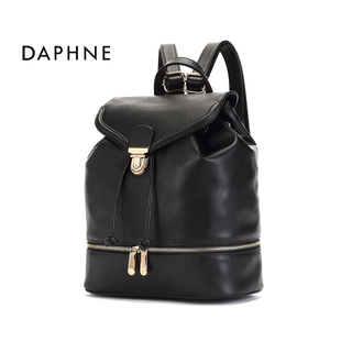 普拉達時裝風格 Daphne 達芙妮2020春夏新學院風磁扣雙肩包 時尚拉鏈裝飾水桶女包 普拉達時裝圖片