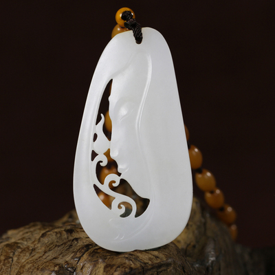 国家级玉雕大师杨曦作品 新疆和田玉羊脂白玉籽料 观音 23.6克