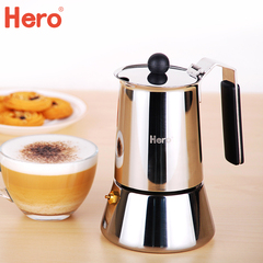 Hero 摩卡壶 不锈钢咖啡壶 意大利 意式摩卡壶 丽莎 煮咖啡壶包邮