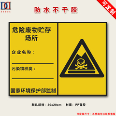 危险废物贮存场所标识牌标志牌危废标签警示标志牌警告标示牌