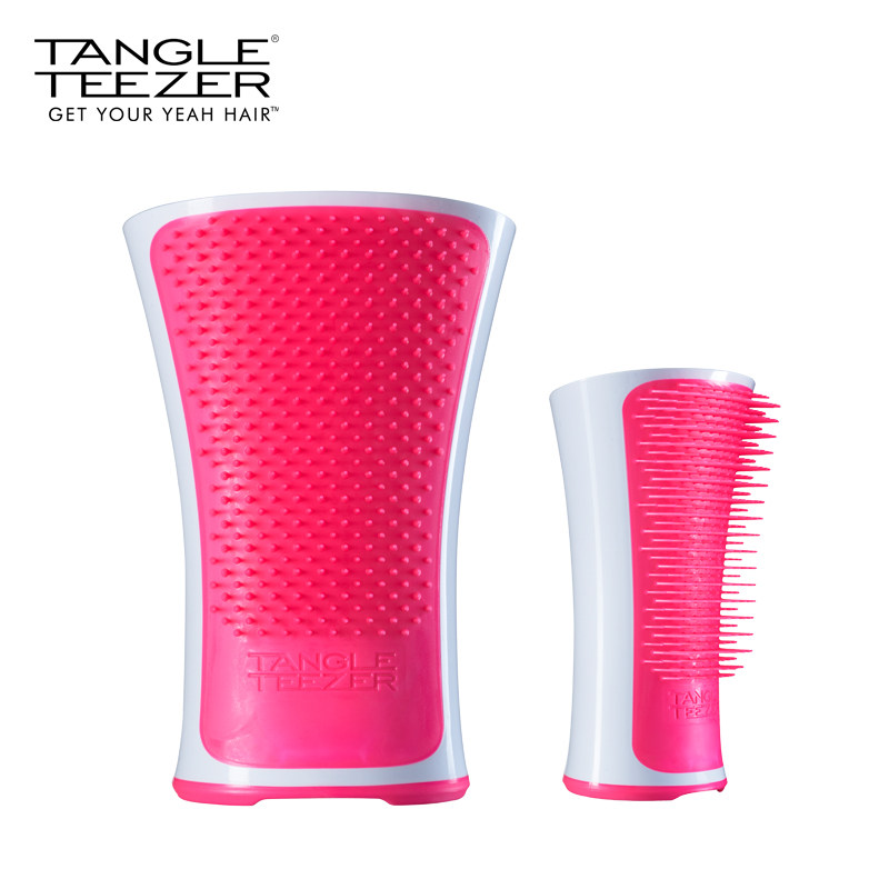 粉红控的首选：Tangle Teezer心心相印美发梳礼盒