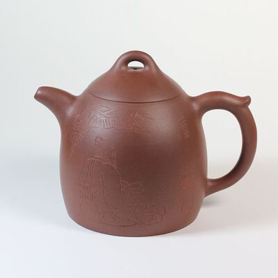 【紫砂拍卖】国家级助理工艺美术师 杨霞 《泰权》620cc 35