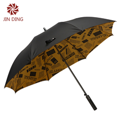 金鼎【抗强风】自动长柄伞 双层隔热防紫外线伞印花直柄晴雨伞
