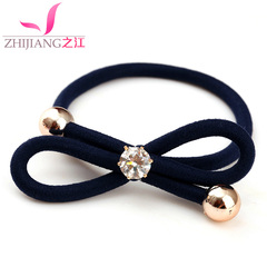 High tolerance band elastic rope ring rhinestone hair band hair wild hair ponytail hair accessories