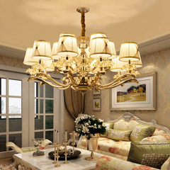 简约现代锌合金水晶吊灯简欧式创意客厅卧室餐厅灯具
