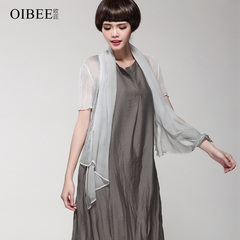 OIBEE2015夏季新款时尚气质真丝短开衫披肩女外套高端空调外搭