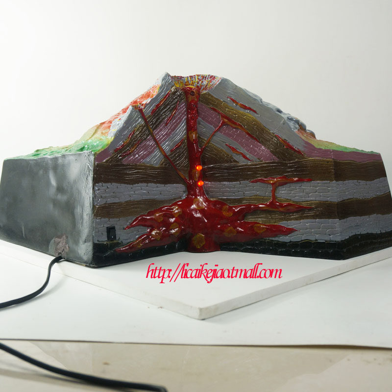 火山模型大号地壳地理地质地貌教学仪器实验器材教学仪器