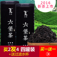 【2罐装】恋绿广西特产 六堡茶 一级黑茶梧州三年陈茶叶共200g