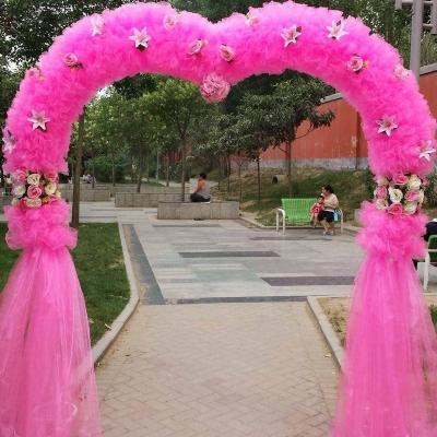 新款花门/心形门/绢花拱门/结婚花门/开业拱门门/花拱门婚庆新款