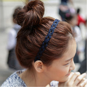 Cool na Korean band hollow wire woven tiara headband hairpin hair accessories fabric 6532