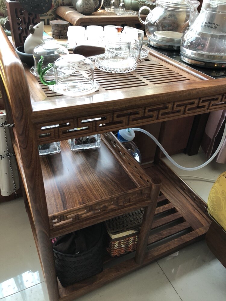 汉唐茶车 实木移动茶台 茶盘带轮家用功夫茶具到底好不好?