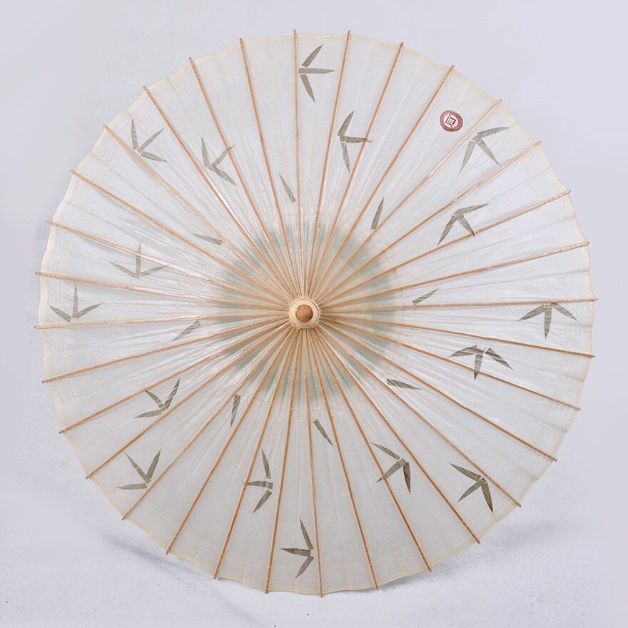 全竹木油纸伞 竹叶满穿 非遗手工技艺 u36