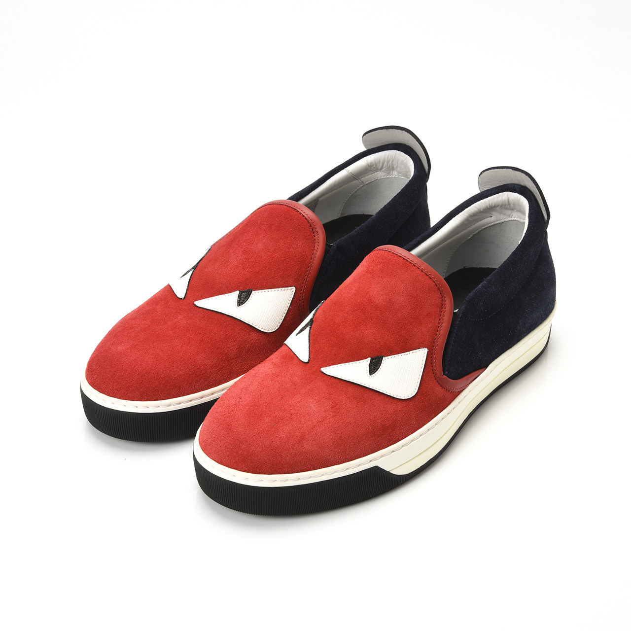 [9.8新]芬迪fendi男士小怪兽一脚蹬鞋40码ax3929