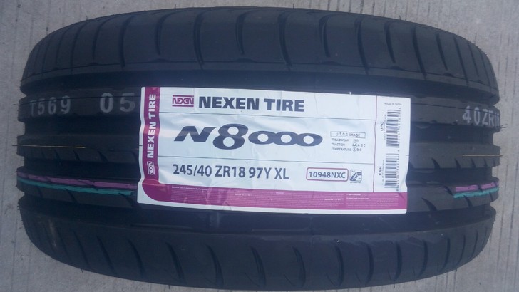 耐克森轮胎全新正品245/40r18n8000运动静音
