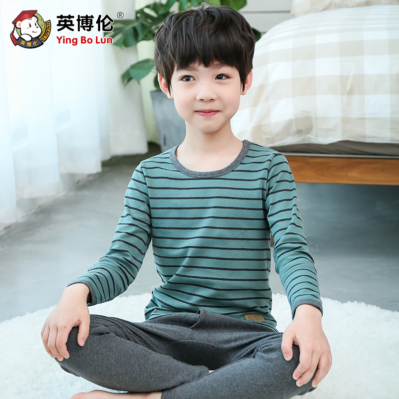 大男童内衣套装纯棉男