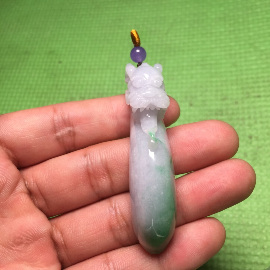 【第一次拍卖】349号 翡翠(a货)龙头如意