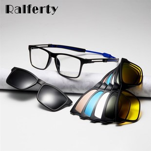 厂家Ralferty Men Eye Glasses Frame Optical Magnet Clip On Sp