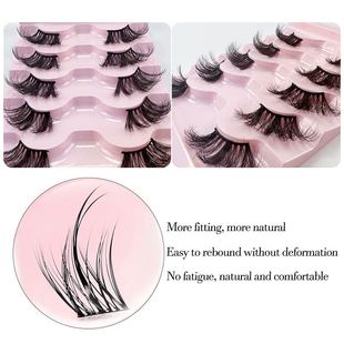 新品5 Pairs Half False Eyelashes Long Thick Fake Eye Lashes