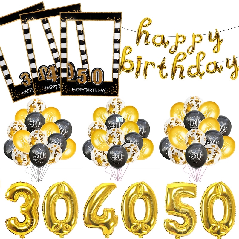 .30th 40th 50th Birthday Party Decorations Adult Balloon 30