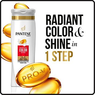 速发Pantene Radiant Color Shine 2 in 1 Shampoo and Condition
