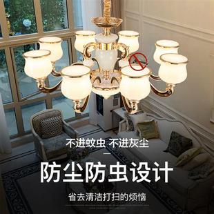 推荐卡心欧式吊灯客厅灯2021年新款灯具 现代简约餐厅轻奢水晶大