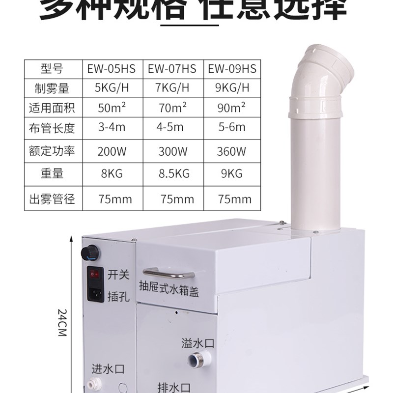 雾域商用风幕h柜加湿器超声波雾化器串串香蔬菜火锅冷柜喷雾保鲜