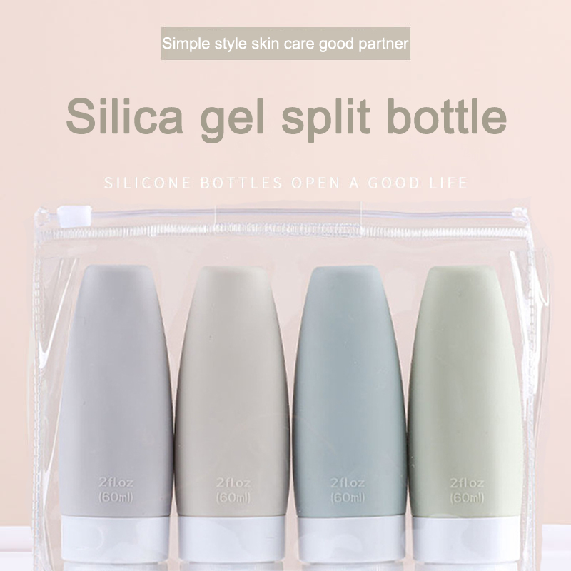 ea Ftn-Shaped Sclica Gel Paikaging BottlTe Set Trav