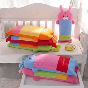 儿童枕头1-3-6岁幼儿园宝宝枕芯卡通可爱荞麦壳枕定型枕四季通用