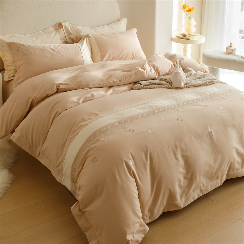 新品轻奢风a类180支长绒棉纯棉磨毛四件套秋冬q季全棉加厚牀单被