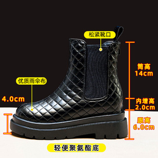 香港内增高雪地靴女2022年新款冬季加绒加厚棉鞋防滑防水保暖短靴