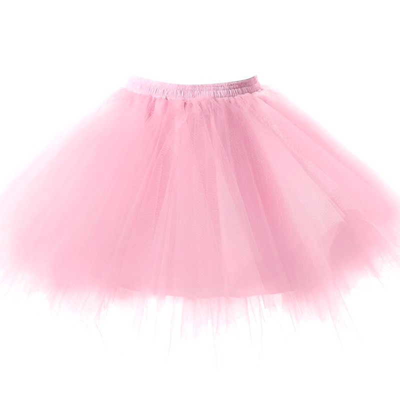 网红Princess Midi Fairy Tulle Skirt Pleated Dance Tutu Skirt