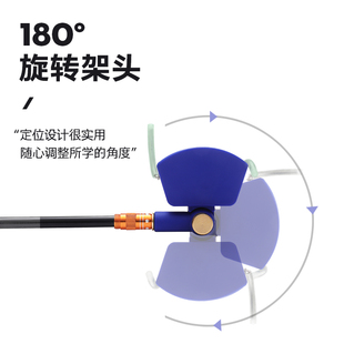 速发自动架杆器竞技炮台支架防滑通用钓鱼竿支架头羊角头渔具垂钓