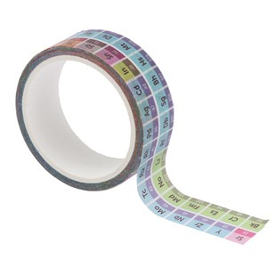 Hot 1Roll DIY Periodic Table of the Elements Adhesive Tape S