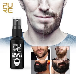 速发PURC Men Growth Beard Oil Organic Beard Wax Balm Avoid B