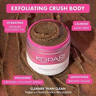 速发Kopari Coconut Crush Scrub - Brown Sugar Scrub to Exfoli