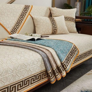 2024新款新中式实木沙发垫红木沙发客厅沙发套沙发垫四季通用款沙