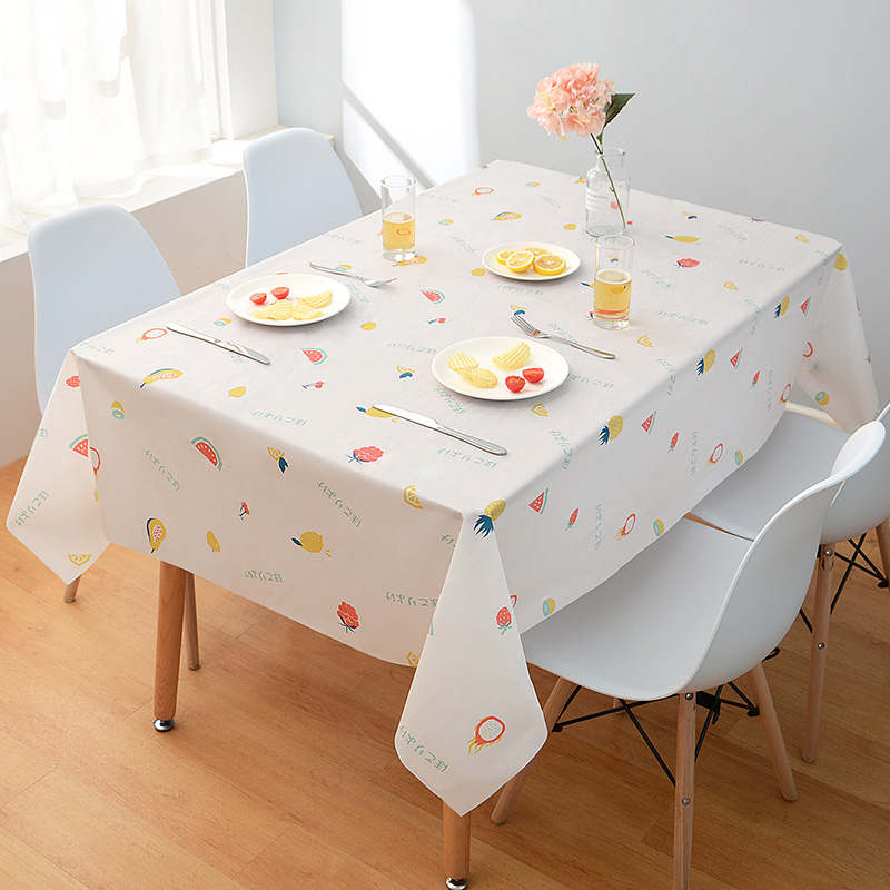 新品桌布防水防油免洗pvc餐桌垫书桌ins学生北欧长方形家用茶几布