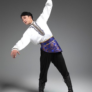 现货速发定制维吾尔族特色舞蹈服装新疆表演出服新男款民族风舞台