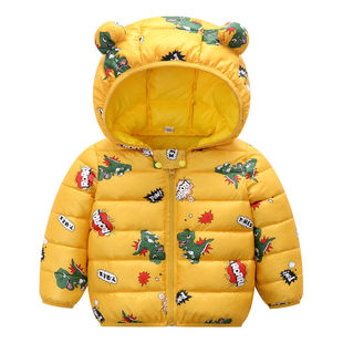 速发Cute Baby Girls Jacket Kids Boys Light Coats With Ear