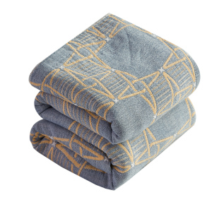 推荐三层纯棉纱布被子大人午休沙发盖毯夏季毛巾被纯棉单双人毯子