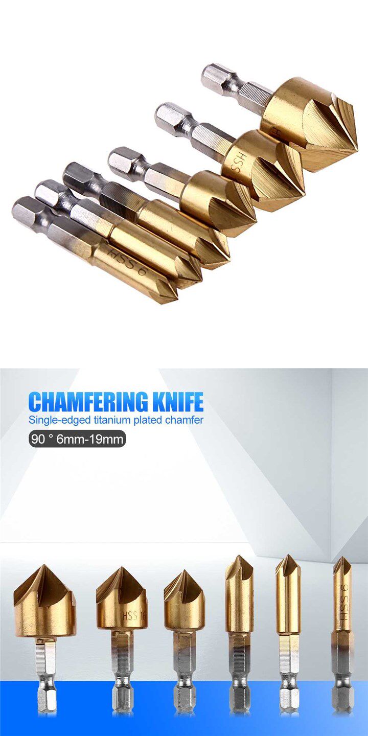 Другие материалы 6mm-19mm drilling hss woodworking 90 degree countersink cham OTHER