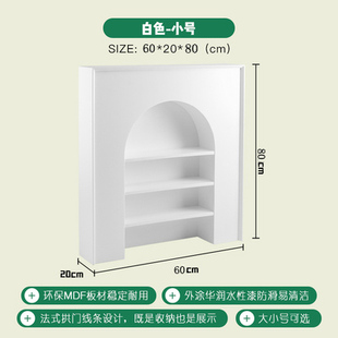 新品壁炉式柜子装饰柜简r约现代客厅玄关直播间摆件展示餐柜白色