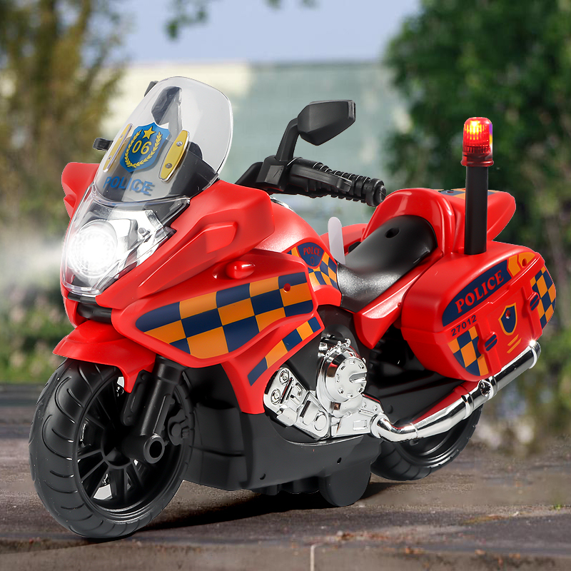 儿童玩具车惯性小汽车声光摩托车小男孩越野灯光3有趣的生日礼物6