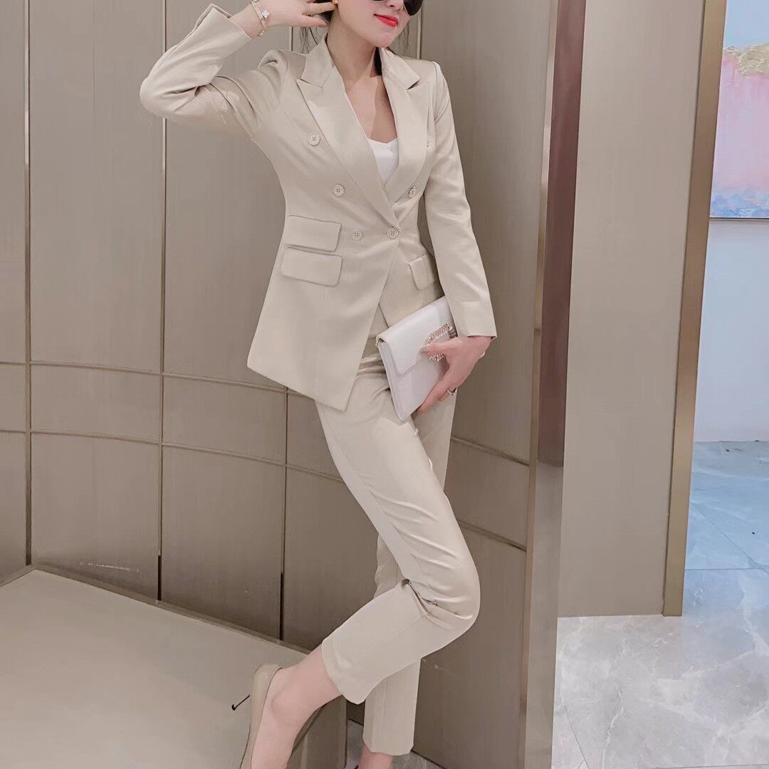 女装新款2021爆款时尚西装套装