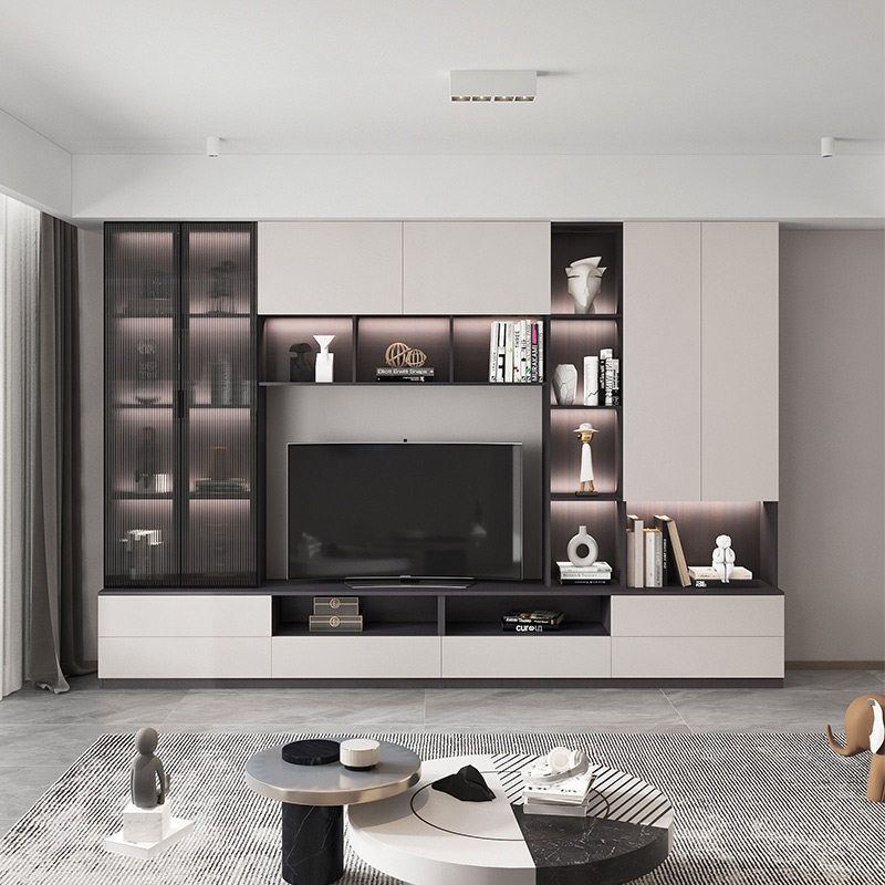 墙柜现代简约一体背景墙装饰柜整体酒柜储物柜已售5新品淘宝￥6660券