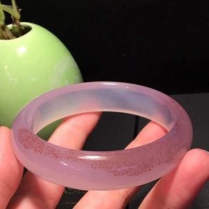 直播专拍云南保山南红荔枝冻手镯