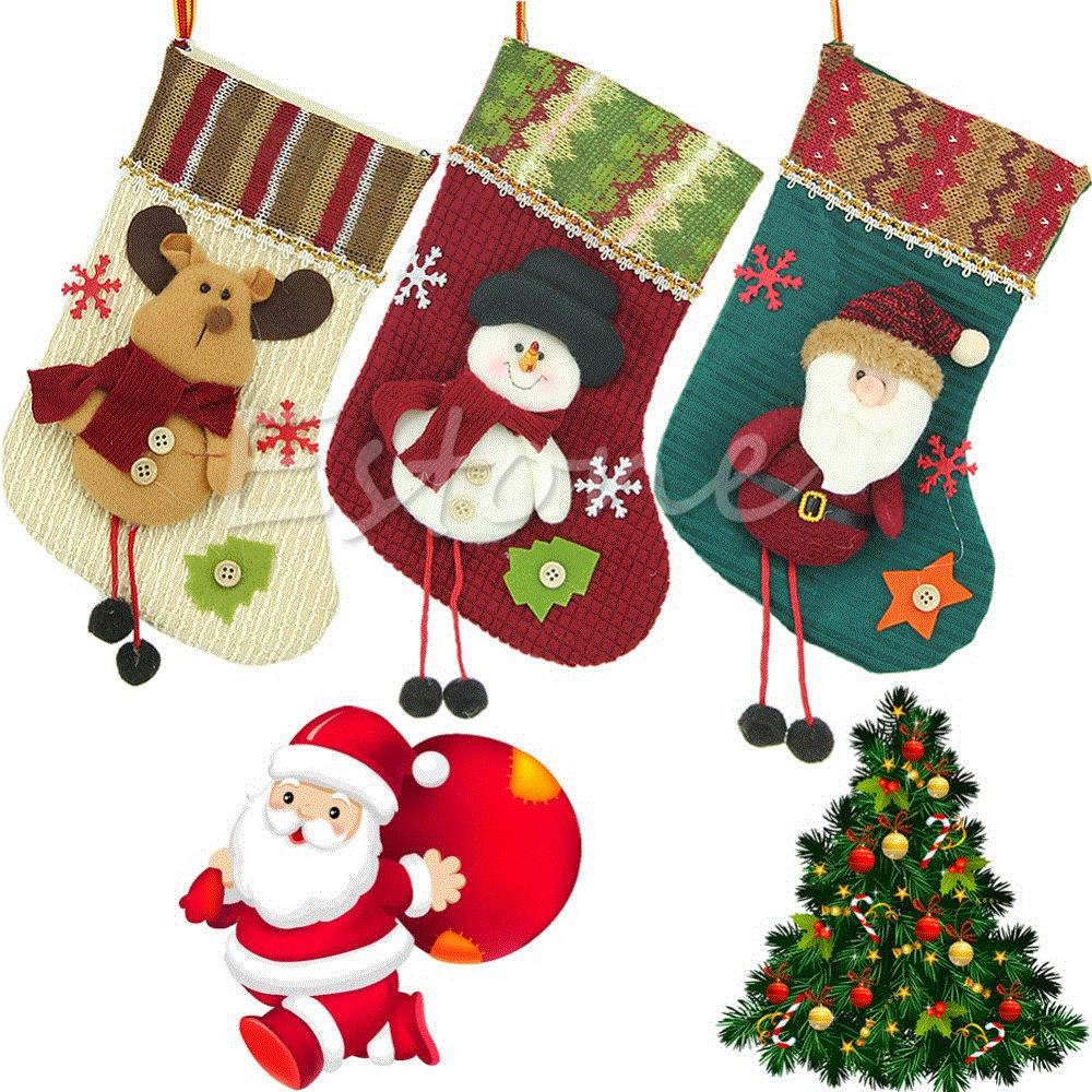 orname xmas hanger stocking christmas claus santa