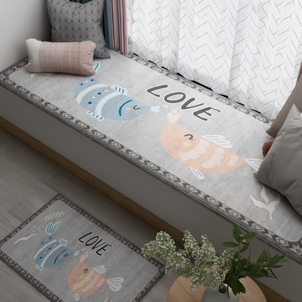 定做卧室飘窗垫窗台垫四季通用可自由裁剪床边阳台地毯防滑隔凉