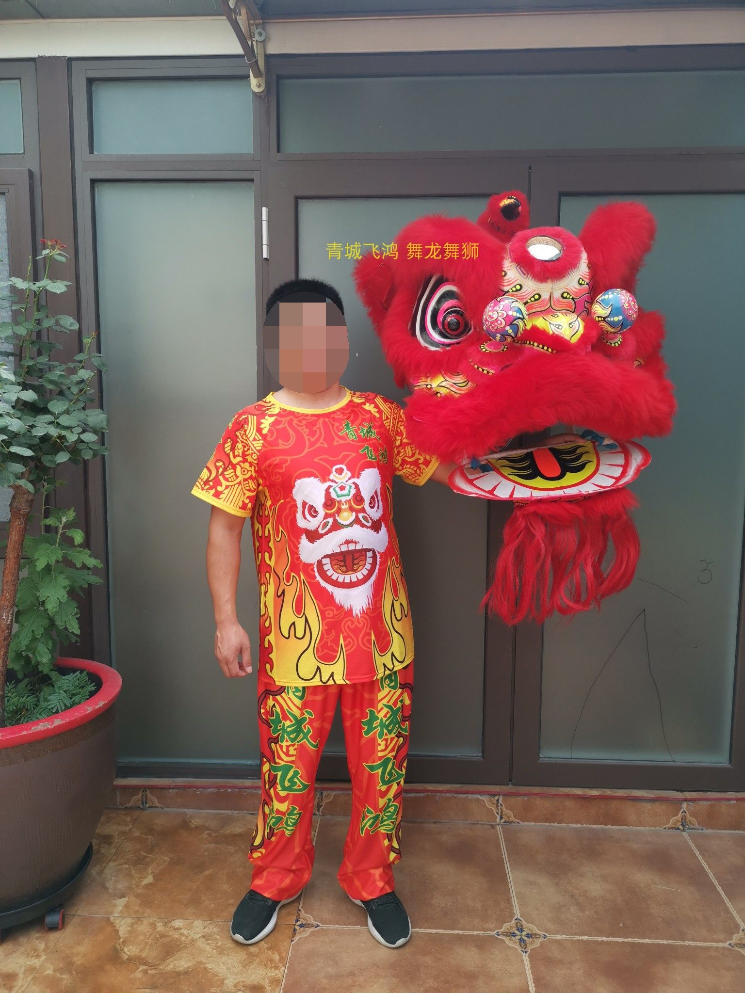 醒狮队服舞狮队服醒狮上衣南狮服装舞狮t恤醒狮上衣醒狮t恤舞狮服